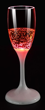 Champagneglas Led Röd